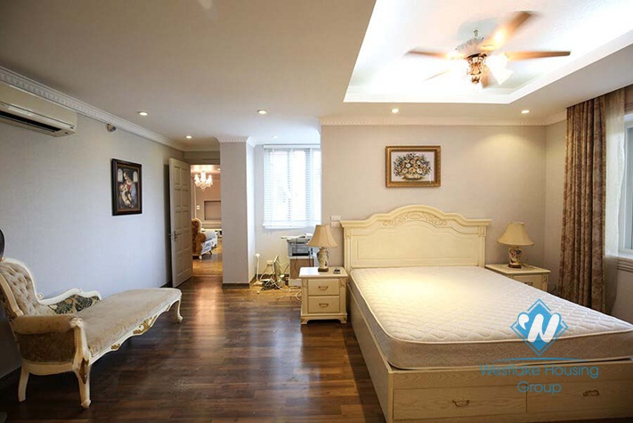 Spacious apartment with 03 bedrooms for rent in Ciputra Tay Ho, Hanoi.